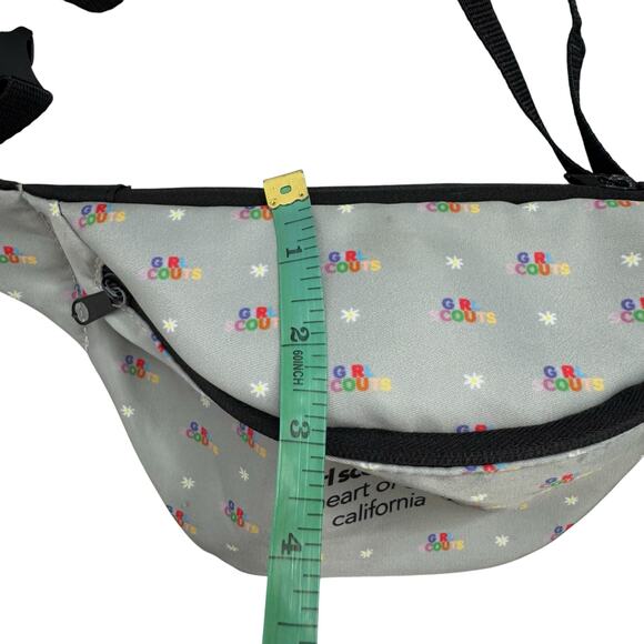 Girl Scout Belt Bag Heart of Central California Gray Rainbow Logo One Size Adult - Picture 7 of 7